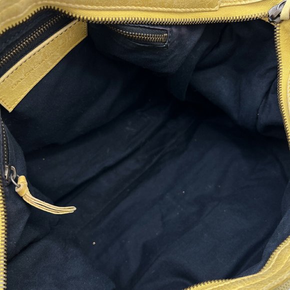 BALENCIAGA The City Editor's Bag Leather Yellow Handbag Shoulder 115748 Women... - Picture 6 of 9